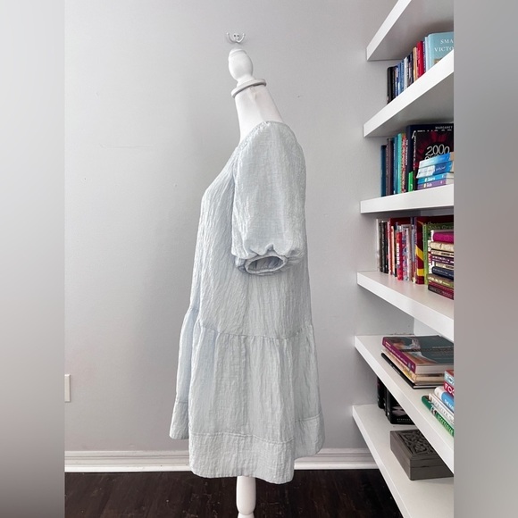 Club Monaco Blue CLOUD mini Dress size Large - Picture 13 of 13